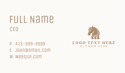 Equine Horse Animal Business Card Image Preview