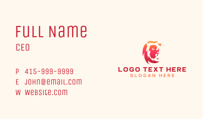 Lion Consulting Agency Business Card Image Preview