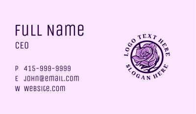 Natural Organic Flower Business Card Image Preview