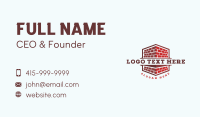 Mason Brick Construction Business Card Image Preview