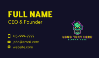 Scary Zombie Gaming Business Card Design