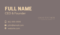 Luxury Fashion Brand Wordmark Business Card Image Preview