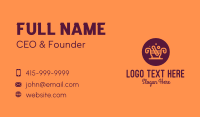 Orange Mortar & Pestle Business Card Image Preview