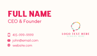 Beadwork Bracelet Accessory Business Card Preview