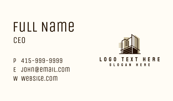 Architect Building Contractor Business Card Design Image Preview