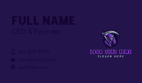 Skull Grim Reaper Business Card Image Preview