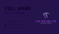 Skull Grim Reaper Business Card Image Preview