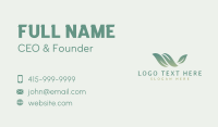 Eco Plant Letter W Business Card Image Preview