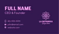 Purple Elegant Flower Business Card Image Preview