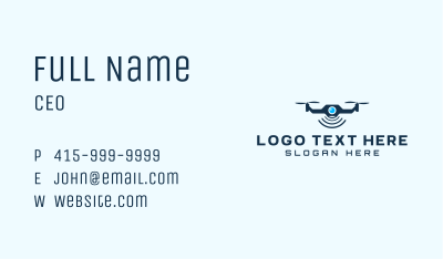 Drone Aerial Camera Business Card Image Preview