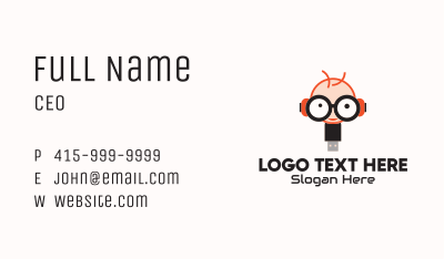 Geek Flash Drive Business Card Image Preview