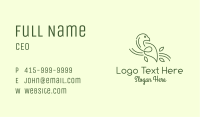 Green Dove Line Art Business Card Image Preview