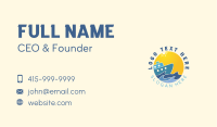 Sunny Cruise Vacation Travel Business Card Image Preview