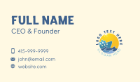 Sunny Cruise Vacation Travel Business Card Image Preview