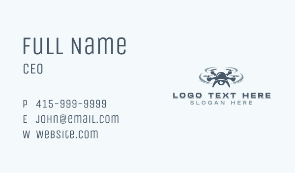 Drone Camera Photography Videography Business Card Design Image Preview