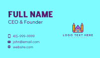 School Learning Pencil Business Card Preview