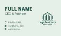 Simple Green House  Business Card Design