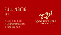 Yellow Star Bull  Business Card Image Preview