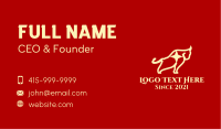 Yellow Star Bull  Business Card Image Preview