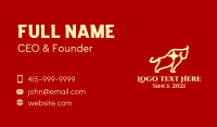 Yellow Star Bull  Business Card Preview