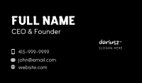 Creative Handwritten  Wordmark Business Card Image Preview