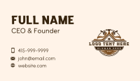 Construction Roofing Builder Business Card Preview