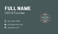 Vintage Hexagon Firm Business Card Image Preview