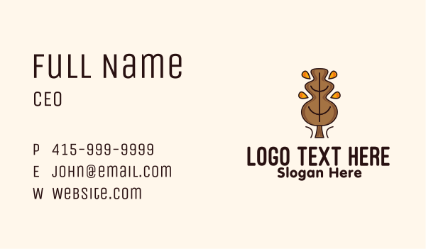 Brown Forestry  Business Card Design Image Preview