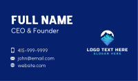 Travel Mountain Summit Business Card Image Preview