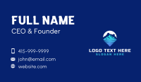 Travel Mountain Summit Business Card Preview