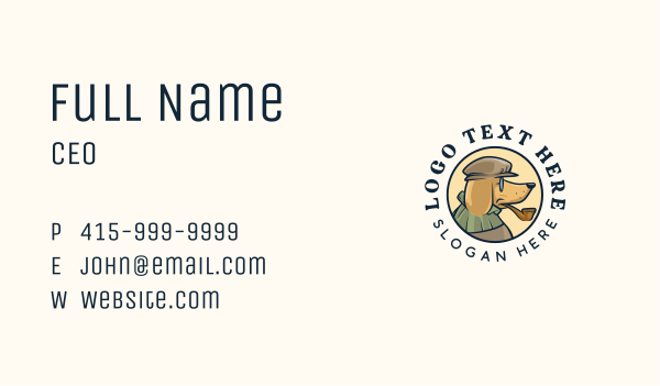 Dog Detective Pet Business Card Design Image Preview