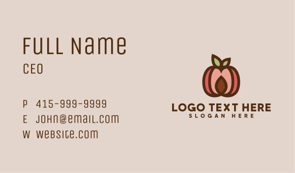 Apricot Fruit Orchard Business Card Design Image Preview
