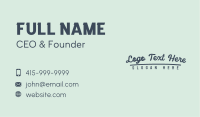 Funky Business Wordmark Business Card Image Preview