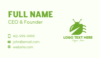 Green Leaf Bug Business Card Preview