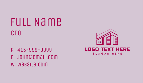 Home Realtor Contractor Business Card Design Image Preview