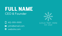 White Star Snowflake Business Card Preview