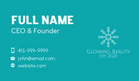 White Star Snowflake Business Card Image Preview