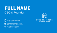 Simple Letter E House  Business Card Design