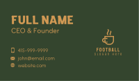 Golden Cup Letter C Business Card Image Preview