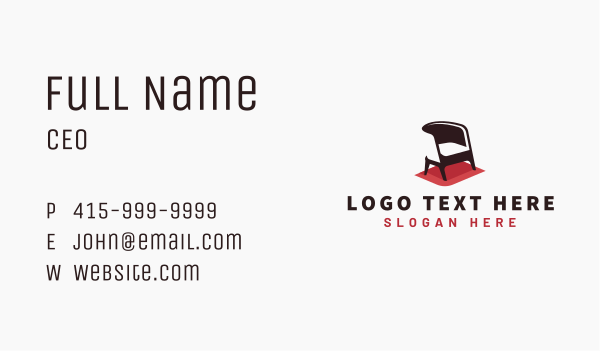 Chair Furniture Interior Design Business Card Design Image Preview