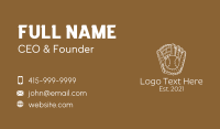 Baseball Gloves Line Art Business Card Image Preview