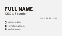 Premium Classic Wordmark Business Card Image Preview