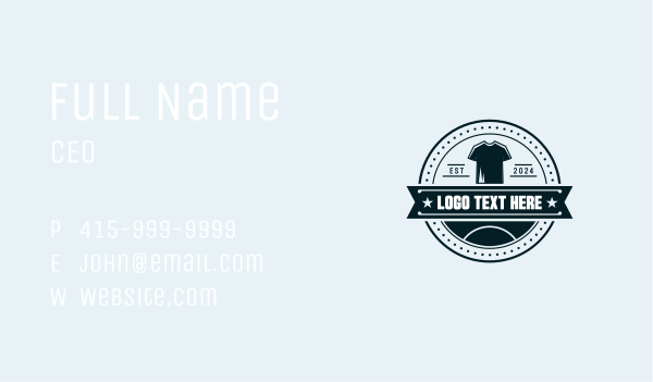 Merchandise Tee Apparel Business Card Design Image Preview