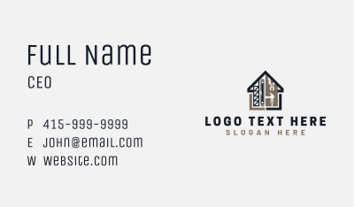 Construction Tools Builder Business Card Image Preview