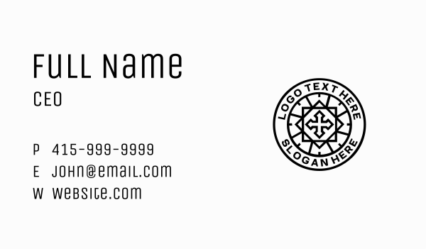 Christian Cross Church Business Card Design Image Preview