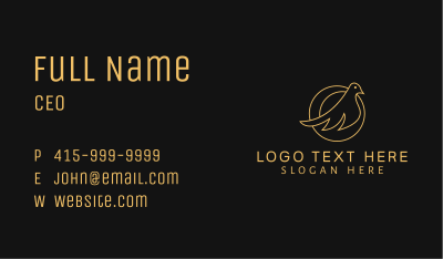 Bird Luxury Badge Business Card Image Preview