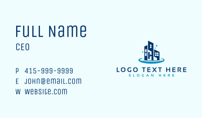 Maintenance Clean Buildings Business Card Image Preview