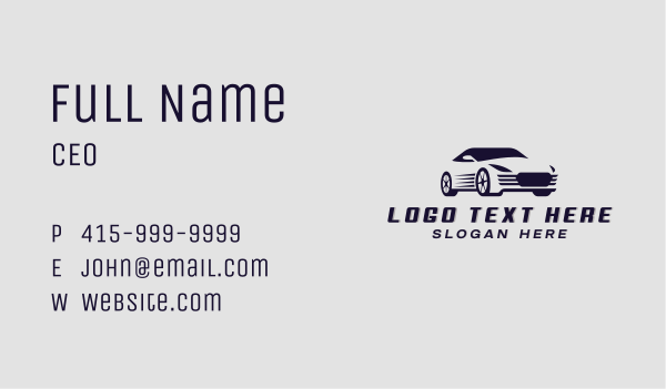 Sedan Car Vehicle Business Card Design Image Preview