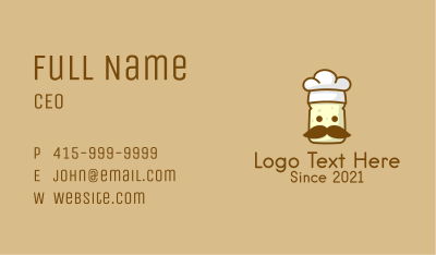 Toast Bread Chef  Business Card