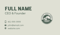 Outdoor Mountain Cabin Business Card Design